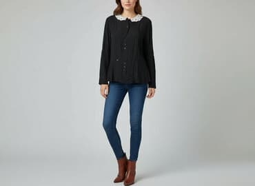 seksowna bluzka z długim rękawem: Bluzka damska, rozmiar S — 1