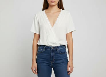 sinsay bluzki z krótkim rękawem: Sinsay, Bluzka damska, rozmiar L — 6