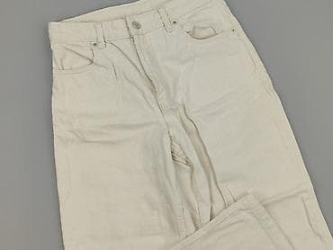kremowe jeansy: Jeansy damskie, rozmiar M — 1