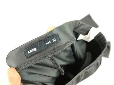 legginsy woskowane wysoki stan: Sinsay, Legginsy Ze skóry ekologicznej damskie, rozmiar XL — 4
