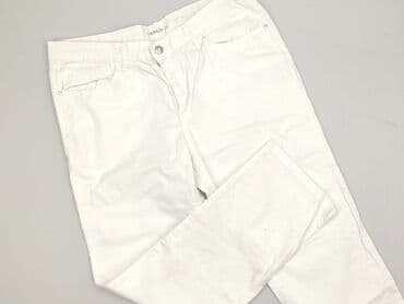 white jeans mom fit: Spodnie materiałowe damskie, rozmiar 3XL — 1