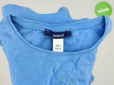 koszulka z napisem essa: T-shirt, Okaidi, 8 years, 122-128 cm, condition - Very good — 4