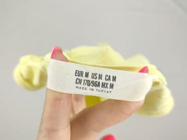 bluzka żółta w czarne paski: H&M, Top damski, rozmiar M — 4