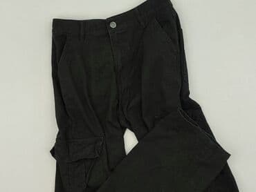 spodnie hello kitty piżama czarne: Sinsay, Spodnie cargo damskie, XS — 1