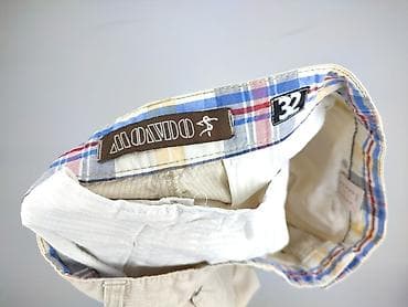 bluza pull and bear: Męskie spodnie lniane MONDO - Rozmiar z metki: W32/L34 (pas 32 — 4