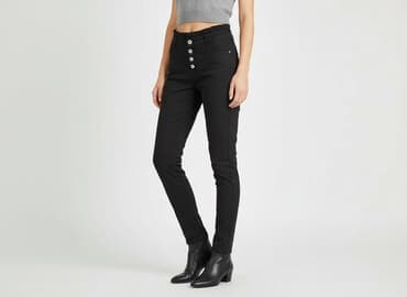 monnari czarne spodnie: Nuna Lie, Spodnie materiałowe damskie, rozmiar S — 7