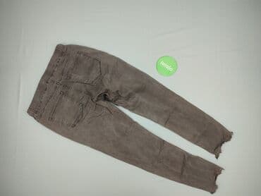 spodnie dresowe czekoladowe: Spodnie materiałowe damskie, rozmiar S — 3