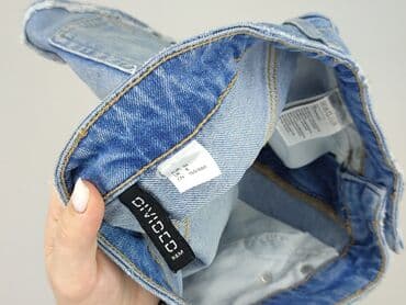 krótkie spodenki z wysokim stanem jeansowe: Divided, Szorty damskie, rozmiar S — 5