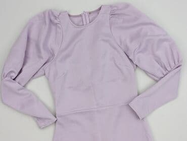 liliowy garnitur damski: Sukienka damska, rozmiar S — 1