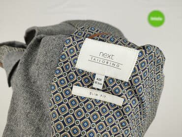 marynarka męska l: Marynarka męska Next Tailoring Slim Fit - Rozmiar: 40R (101,5 cm na — 6