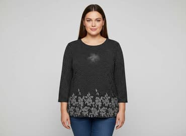 bluzki z baskinką duże rozmiary: Bluzka damska, rozmiar 3XL — 6