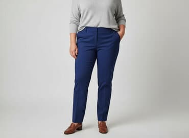 marynarka damska niebieska reserved: Spodnie materiałowe damskie, rozmiar 4XL — 7