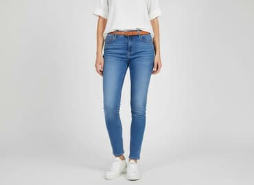 regular jeans: Jeansy damskie, rozmiar S — 6
