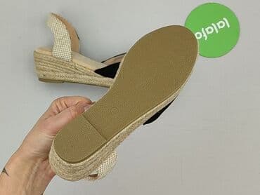 espadryle na koturnie klapki: Sandały damskie, 38 — 4