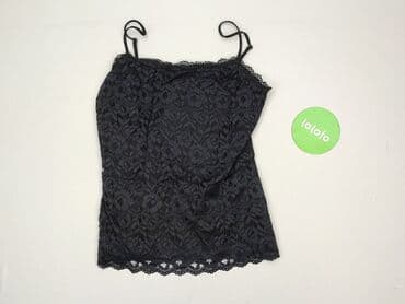 koszulka na ramiaczkach z koronka: Top damski, rozmiar S — 3