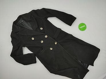 botki czarne: Boohoo, Płaszcz damski, rozmiar S — 2