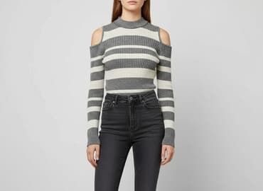 sweter w paski: Sweter damski, rozmiar S — 5