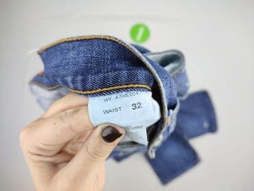 sweter z bufiastymi rękawami: Jeansy dla mężczyzn, M — 4