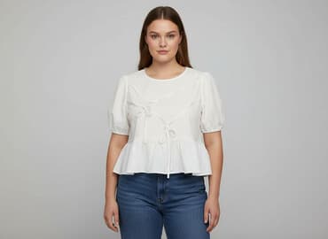 biale bluzki z odkrytymi ramionami: Shein, Bluzka damska, rozmiar 2XL — 6