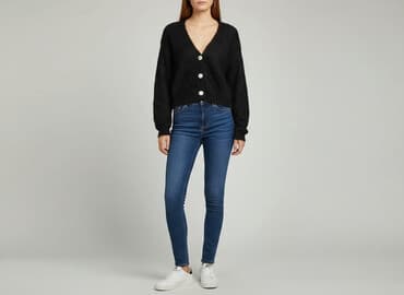 kapcie jordan pluszowe allegro: Kardigan damski, rozmiar S — 5