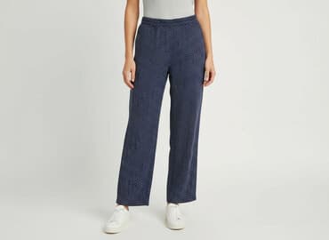 spodnie piżamowe pepco: Spodnie materiałowe damskie, rozmiar L — 7