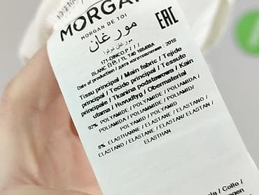 biale gladka bluzki: Morgan, Bluzka damska, rozmiar L — 4