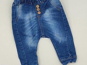 abc jeans: Spodnie jeansowe, Ergee, 6-9 miesięcy, stan - Bardzo dobry — 1