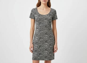 czarna sukienka mini h m: H&M, Sukienka damska, rozmiar S — 1