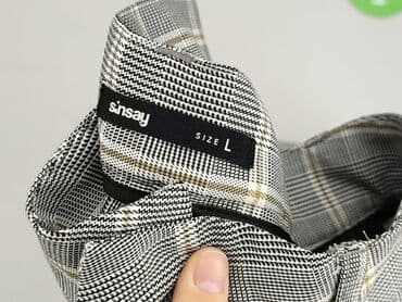 biale spodnie sinsay: Sinsay, Spodnie materiałowe damskie, rozmiar L — 4