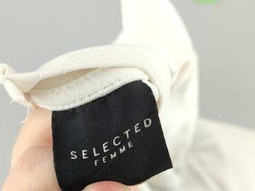 sukienka biała z długim rękawem: Selected Femme, Sukienka damska, rozmiar S — 4