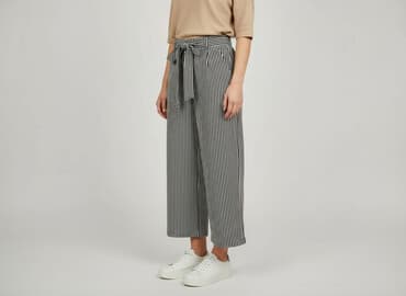 kuloty damskie jeansy: Moda Italia, Spodnie materiałowe damskie, rozmiar M — 7