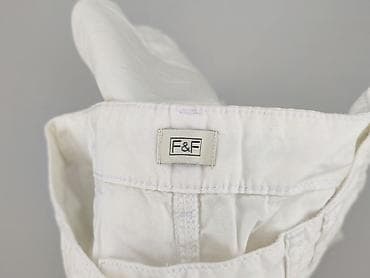 off white spodnie: F&F, Spodnie materiałowe damskie, rozmiar L — 4