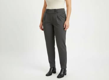 długie spodnie damskie dla wysokich: Spodnie materiałowe damskie, rozmiar XL — 7