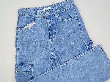 pull and bear ogrodniczki: Sinsay, Spodnie cargo damskie, rozmiar S — 1