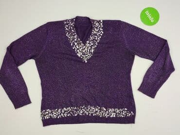 t shirty damskie z cekinami allegro: Women`s sweater, size 3XL (EU 46) — 2