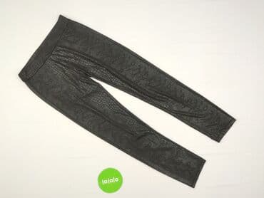 legginsy push marszczone: Leggings Eco-leather for women, size 2XL (EU 44) — 2