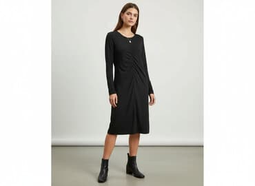 czarna sukienka z długim rękawem sinsay: Sinsay, Sukienka damska, rozmiar S — 6