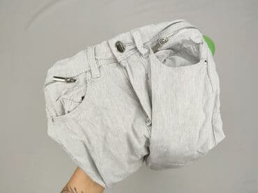 srebrne spodnie mohito: Mohito, Material trousers for women, size 2XS — 7