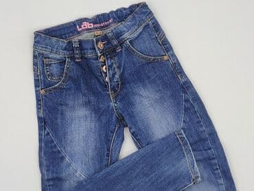 Bluzki: Spodnie jeansowe, 4-5 lat, 110, stan - Bardzo dobry — 1