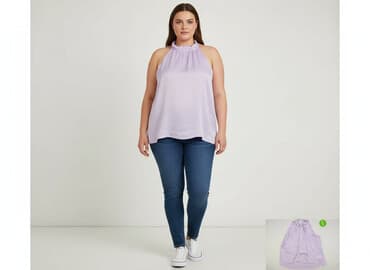 bluzki z odcieciem pod biustem: BODY FLIRT, Bluzka damska, rozmiar 5XL — 8