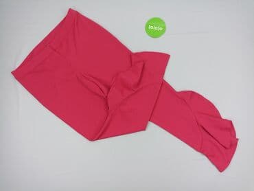 różowe spodnie dresowe: Legginsy Eleganckie damskie, rozmiar M — 2