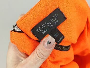 bluzka żółta w czarne paski: Topshop, Sukienka damska, rozmiar L — 4