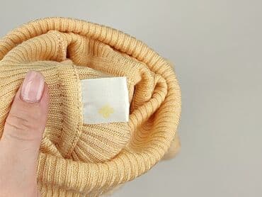 beżowe legginsy prążkowane: Sweter damski, rozmiar One size — 4