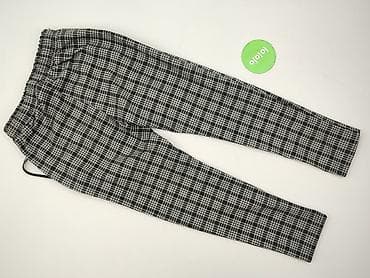 rajstopy aldi: Damskie spodnie w kratę – czarno‑białe, zwężane - Krój: dopasowane — 3