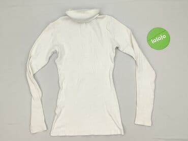 bluzki golfy: White, Golf damski, rozmiar XS — 3