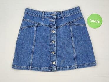 niebieska spódnice plisowane: Topshop Moto, Spódnica damska, M — 2