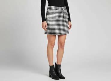 czarne spódnice w kratę: H&M, Spódnica damska, rozmiar S — 6