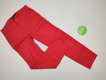 spodnie playboy: Red, Spodnie materiałowe damskie, rozmiar M — 2