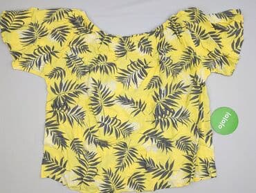 bluzka żółta w czarne paski: Zizzi, Bluzka damska, rozmiar S — 2