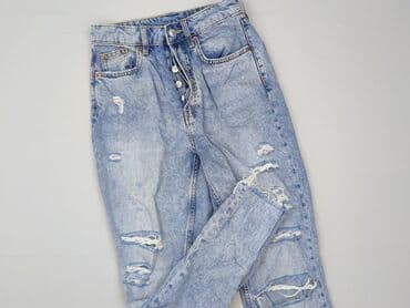 high waist jeans mom fit: H&M Divided, Jeansy damskie, rozmiar XS — 1